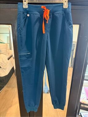 FIGS Zamora Jogger Pants in Midnight Blue size small